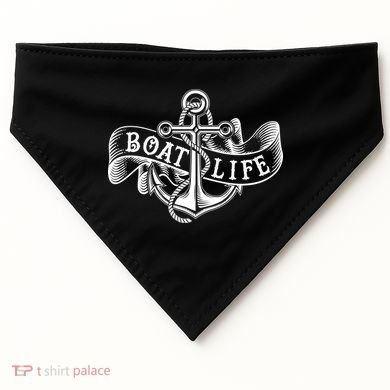 Vintage Boat Life Tattoo  USA-Made Doggie Bandana