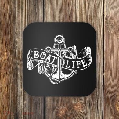 Vintage Boat Life Tattoo  Coaster