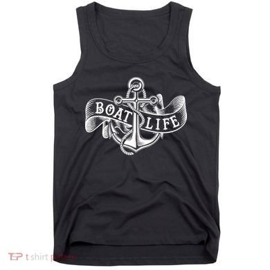 Vintage Boat Life Tattoo  Tank Top