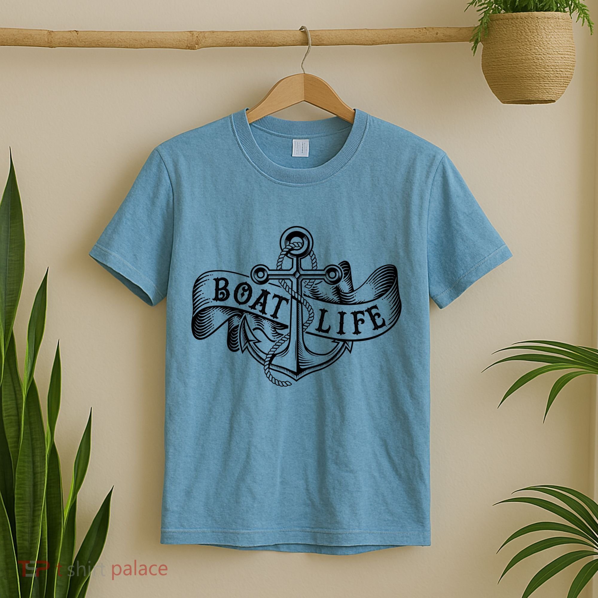 Vintage Boat Life Tattoo  T-Shirt