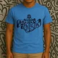 Vintage Boat Life Tattoo  T-Shirt thumb 3