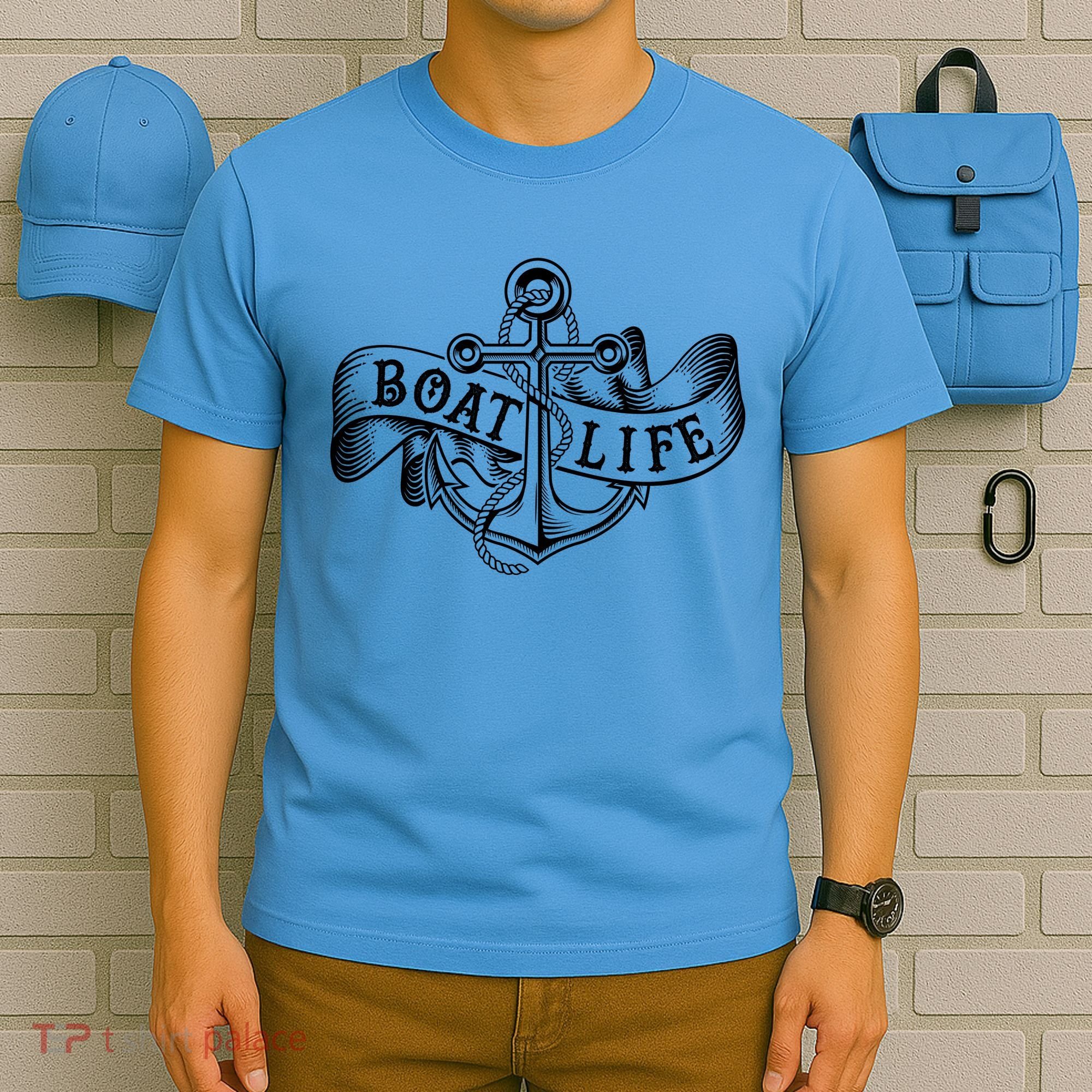 Vintage Boat Life Tattoo  T-Shirt