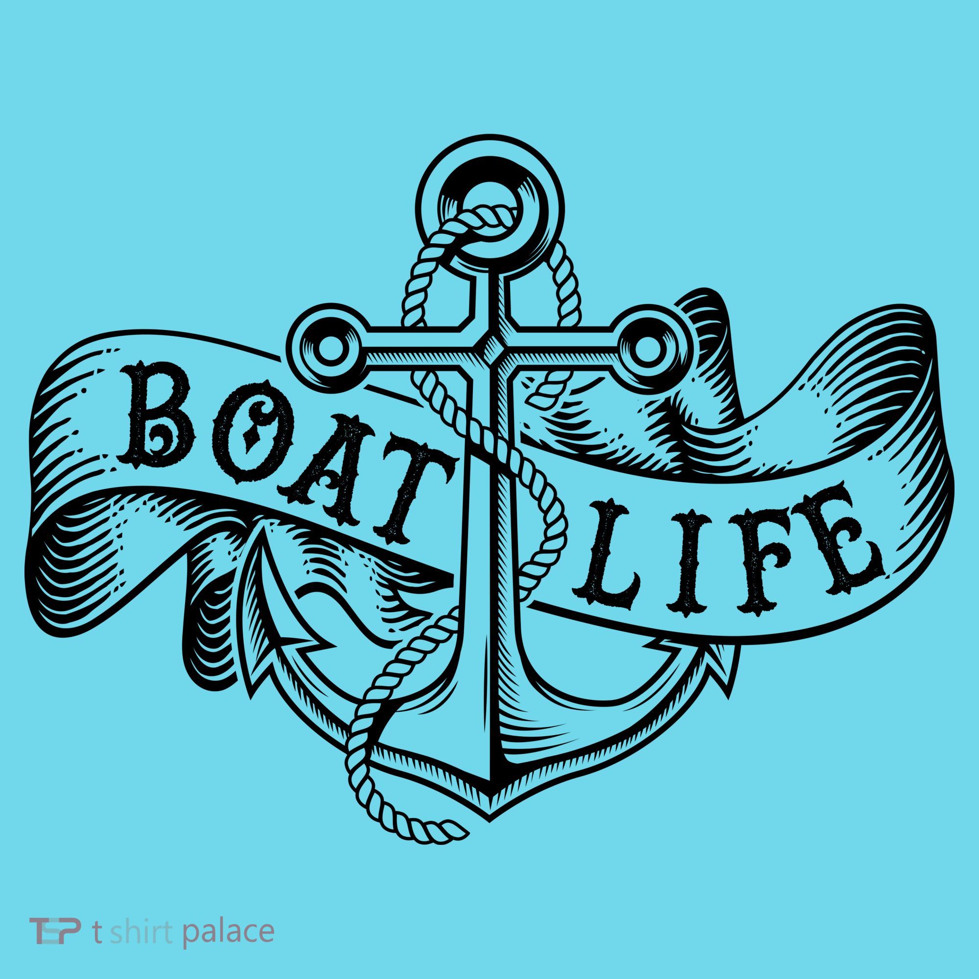Vintage Boat Life Tattoo  T-Shirt