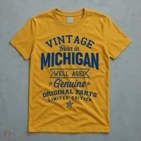 Vintage Born In Michigan Well Aged T-Shirt thumb 5