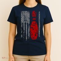 Vintage Bowling American Flag T-Shirt thumb 4