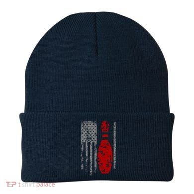 Vintage Bowling American Flag Beanie