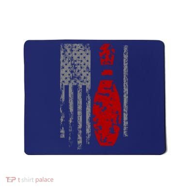 Vintage Bowling American Flag Mousepad