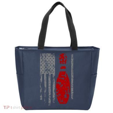 Vintage Bowling American Flag Bag