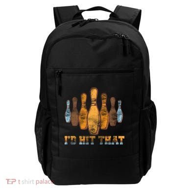 Vintage Bowling I'd Hit That Backpack