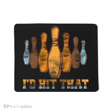 Vintage Bowling I'd Hit That Mousepad