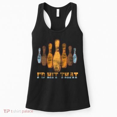 Vintage Bowling I'd Hit That Women's Tank Top