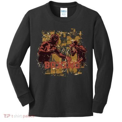 Vintage Boxing Kids Long Sleeve Shirt