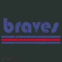 Vintage Braves Retro Three Stripe Weathered Tote Bag thumb 4