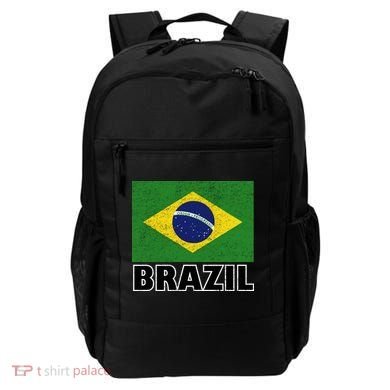Vintage Brazil Flag Backpack