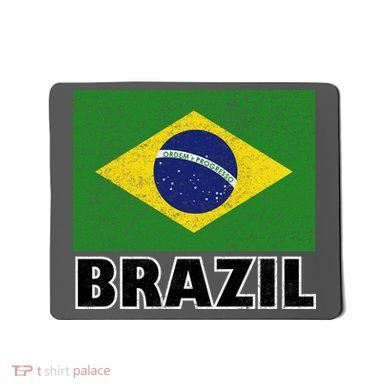 Vintage Brazil Flag Mousepad