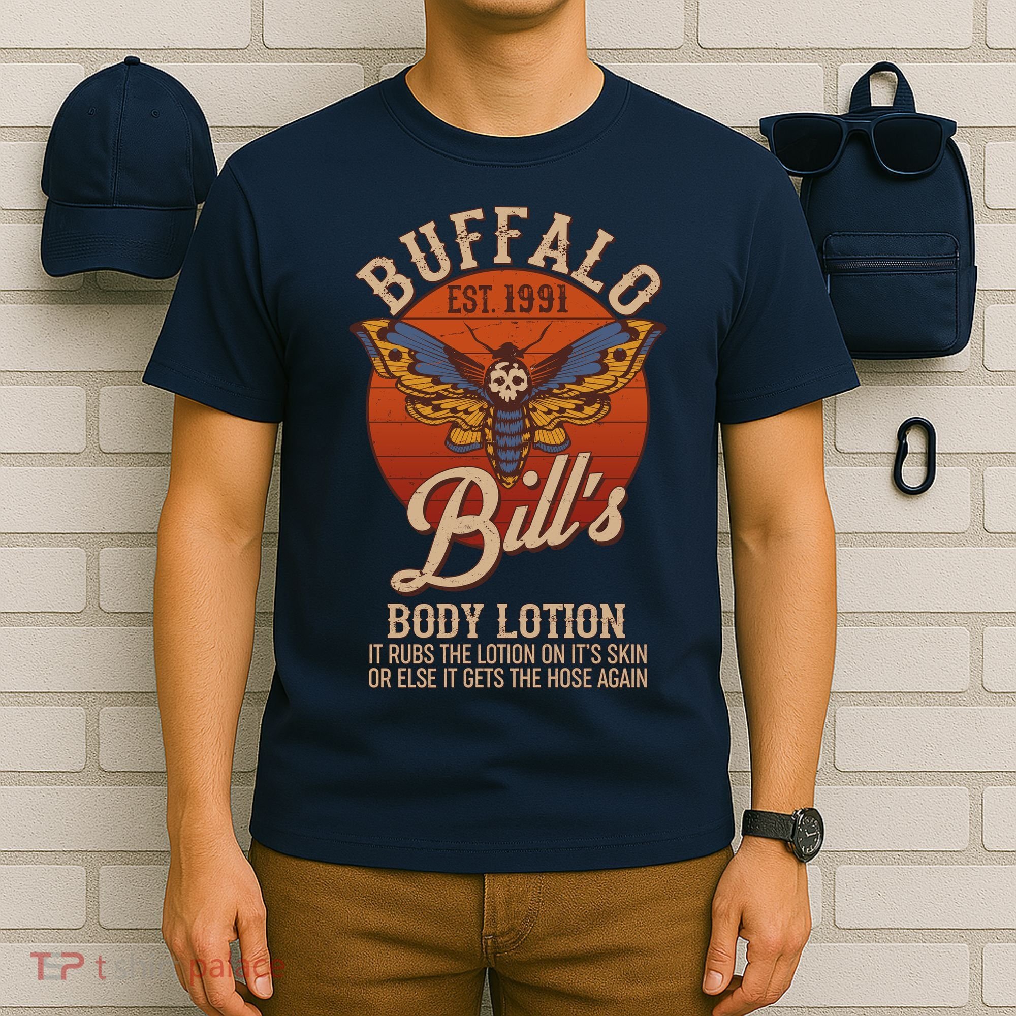 Vintage Buffalo Bill's Body Lotion Est 1991 Silence Of the Lambs T-Shirt