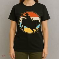 Vintage Bull Riding Rodeo T-Shirt thumb 4