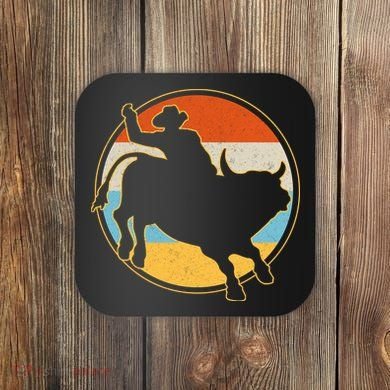 Vintage Bull Riding Rodeo Coaster