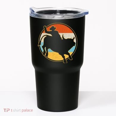Vintage Bull Riding Rodeo Tumbler