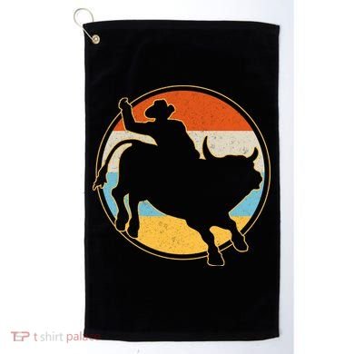 Vintage Bull Riding Rodeo Golf Towel