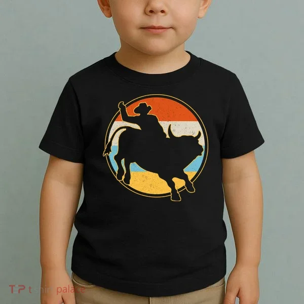 Vintage Bull Riding Rodeo Toddler T-Shirt