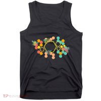 Vintage Bumblebee Hive Pattern Tank Top thumb 0