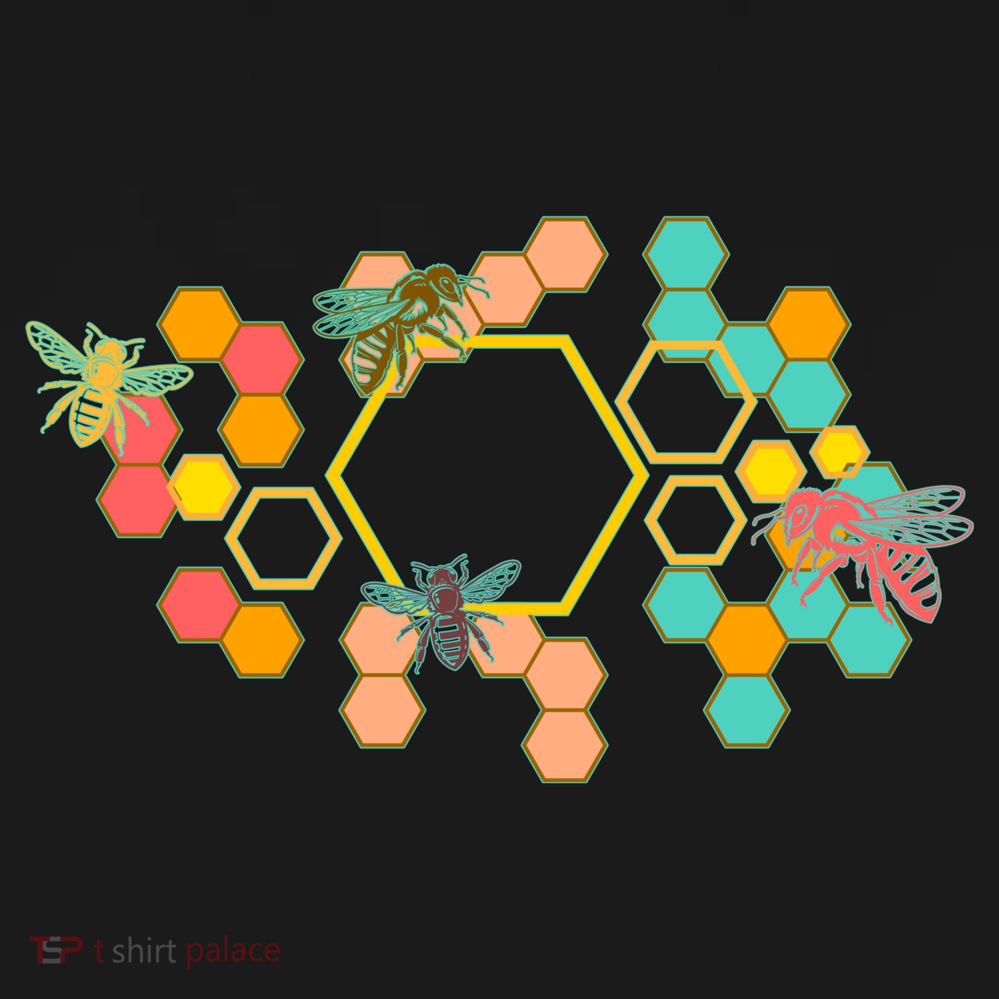 Vintage Bumblebee Hive Pattern Toddler T-Shirt