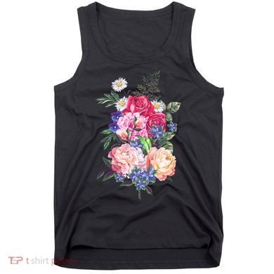 Vintage Bunch Bouquet of Flowers Tank Top