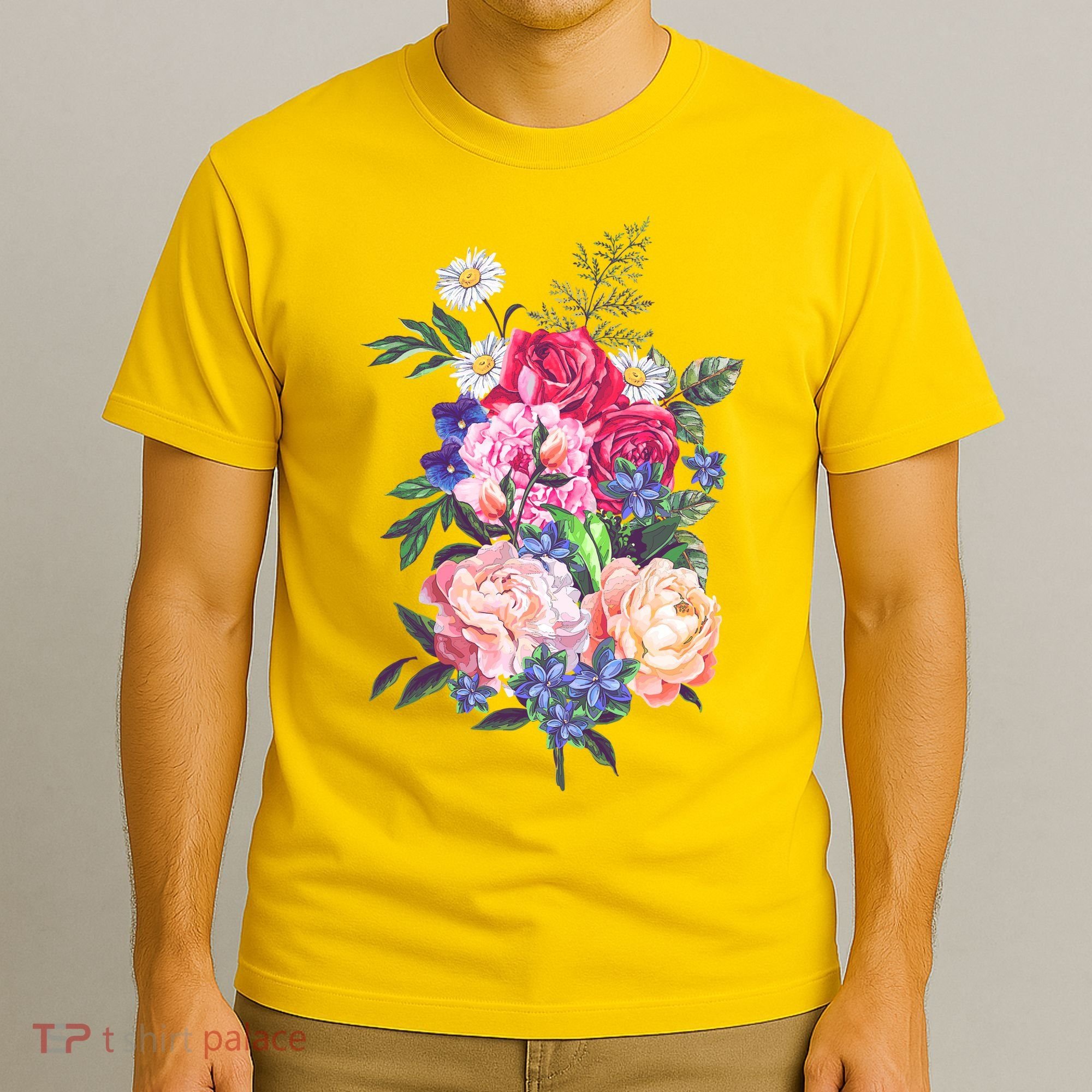 Vintage Bunch Bouquet of Flowers T-Shirt