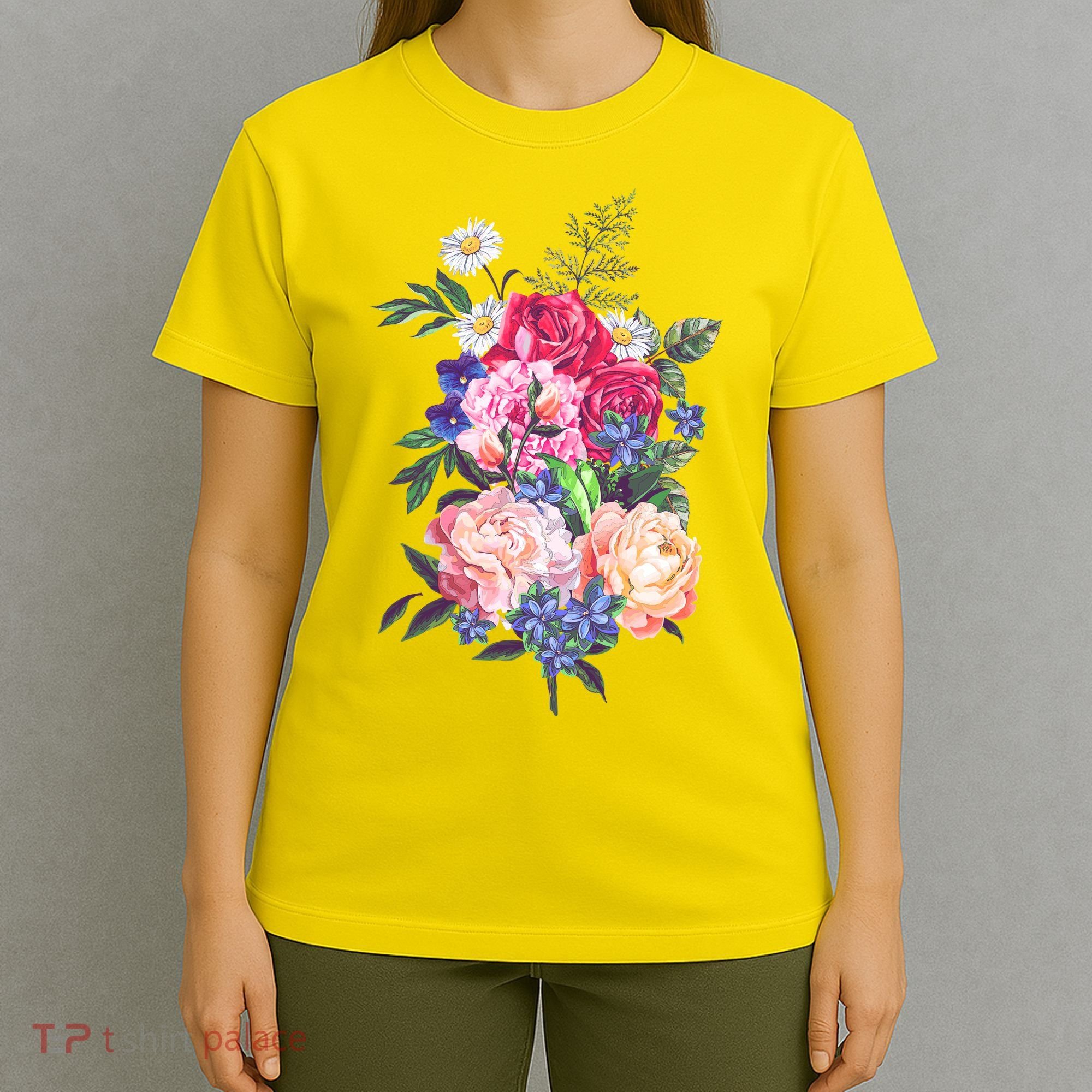 Vintage Bunch Bouquet of Flowers T-Shirt