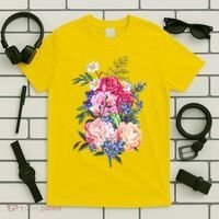 Vintage Bunch Bouquet of Flowers T-Shirt thumb 5