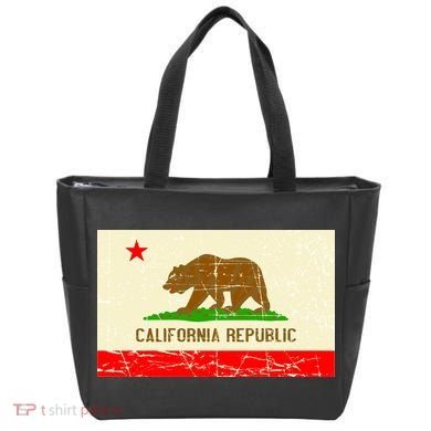 Vintage California Republic Flag Tote Bag