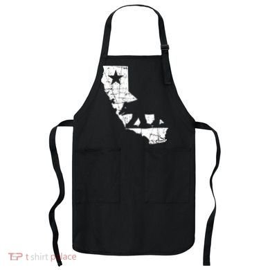 Vintage California Republic State Bear Apron