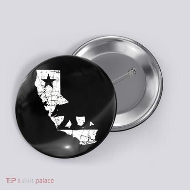 Vintage California Republic State Bear Button
