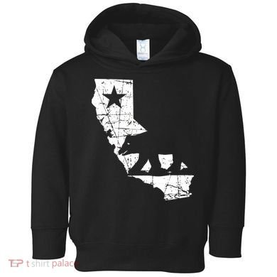 Vintage California Republic State Bear Toddler Hoodie