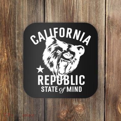 Vintage California Republic State Of Mind Coaster