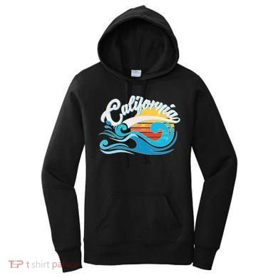 Vintage California Wave Logo Women's Hoodie