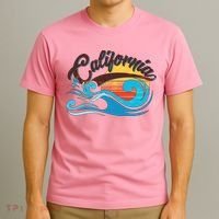 Vintage California Wave Logo T-Shirt thumb 3