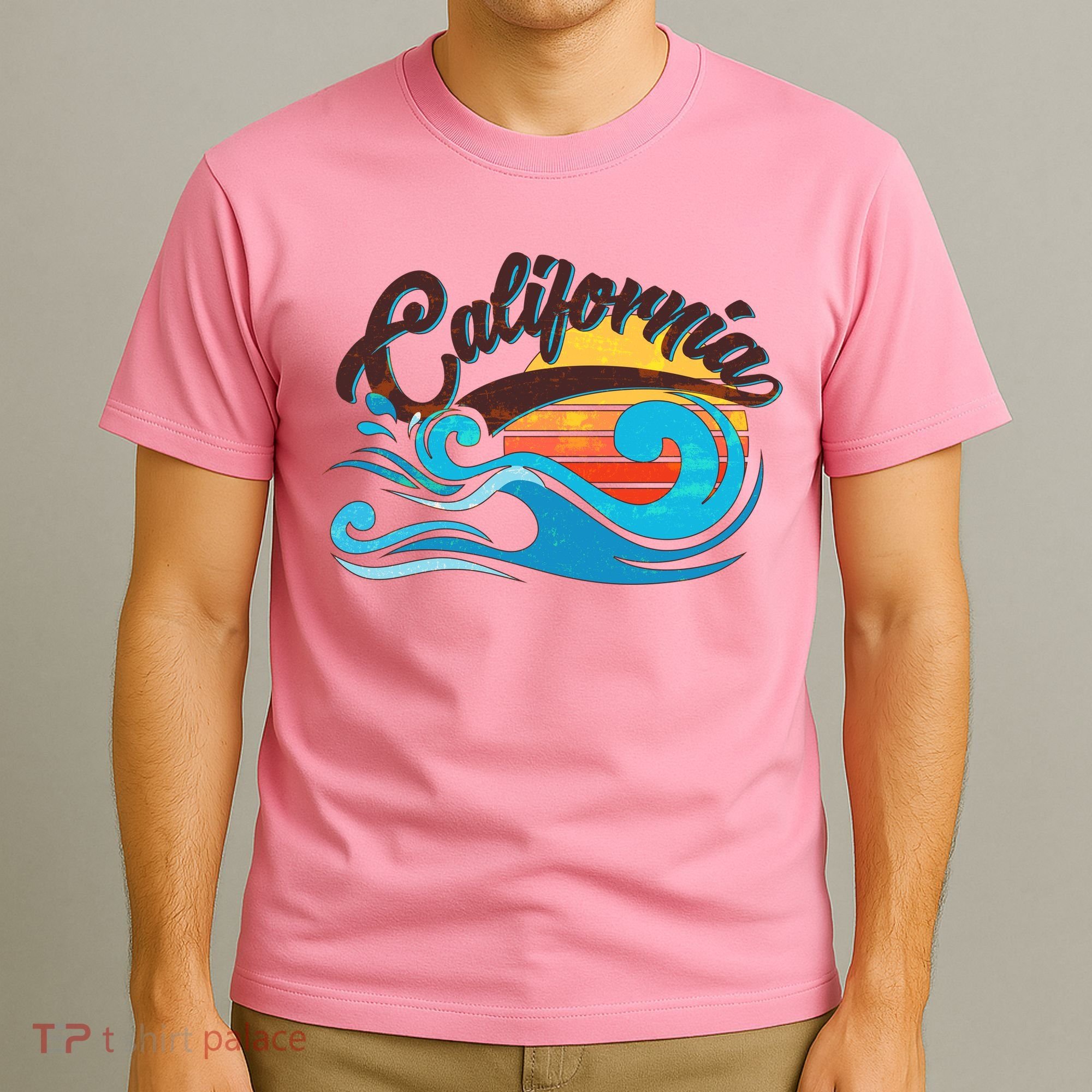 Vintage California Wave Logo T-Shirt