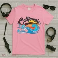 Vintage California Wave Logo T-Shirt thumb 5