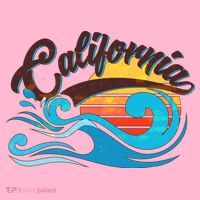 Vintage California Wave Logo T-Shirt thumb 7