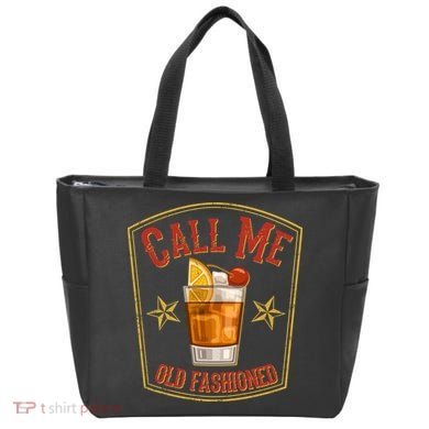 Vintage Call Me Old Fashioned Whiskey Tote Bag