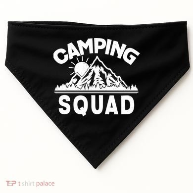Vintage Camping Squad Wilderness USA-Made Doggie Bandana