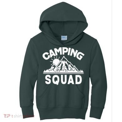 Vintage Camping Squad Wilderness Kids Hoodie