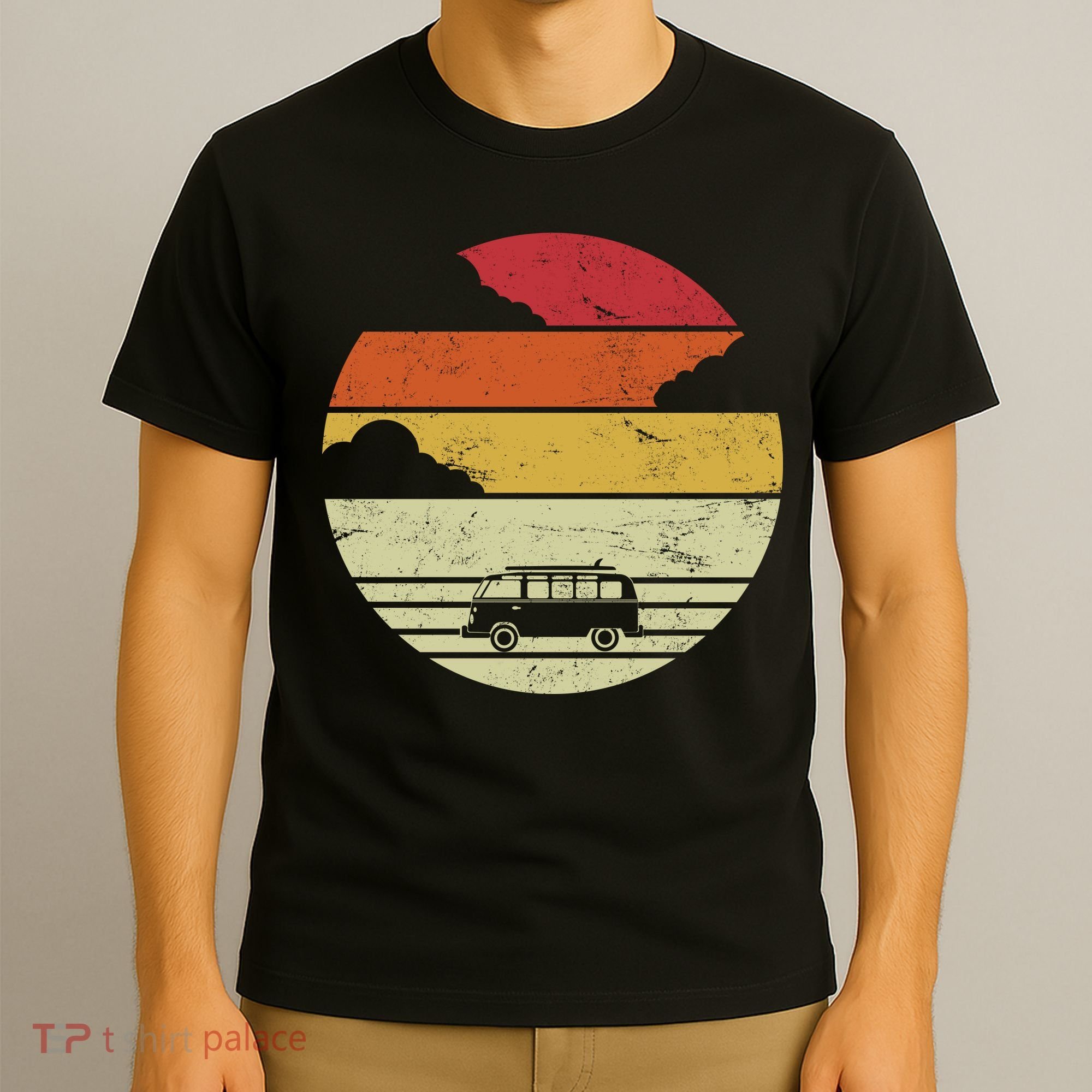 Vintage Camping Sunset T-Shirt