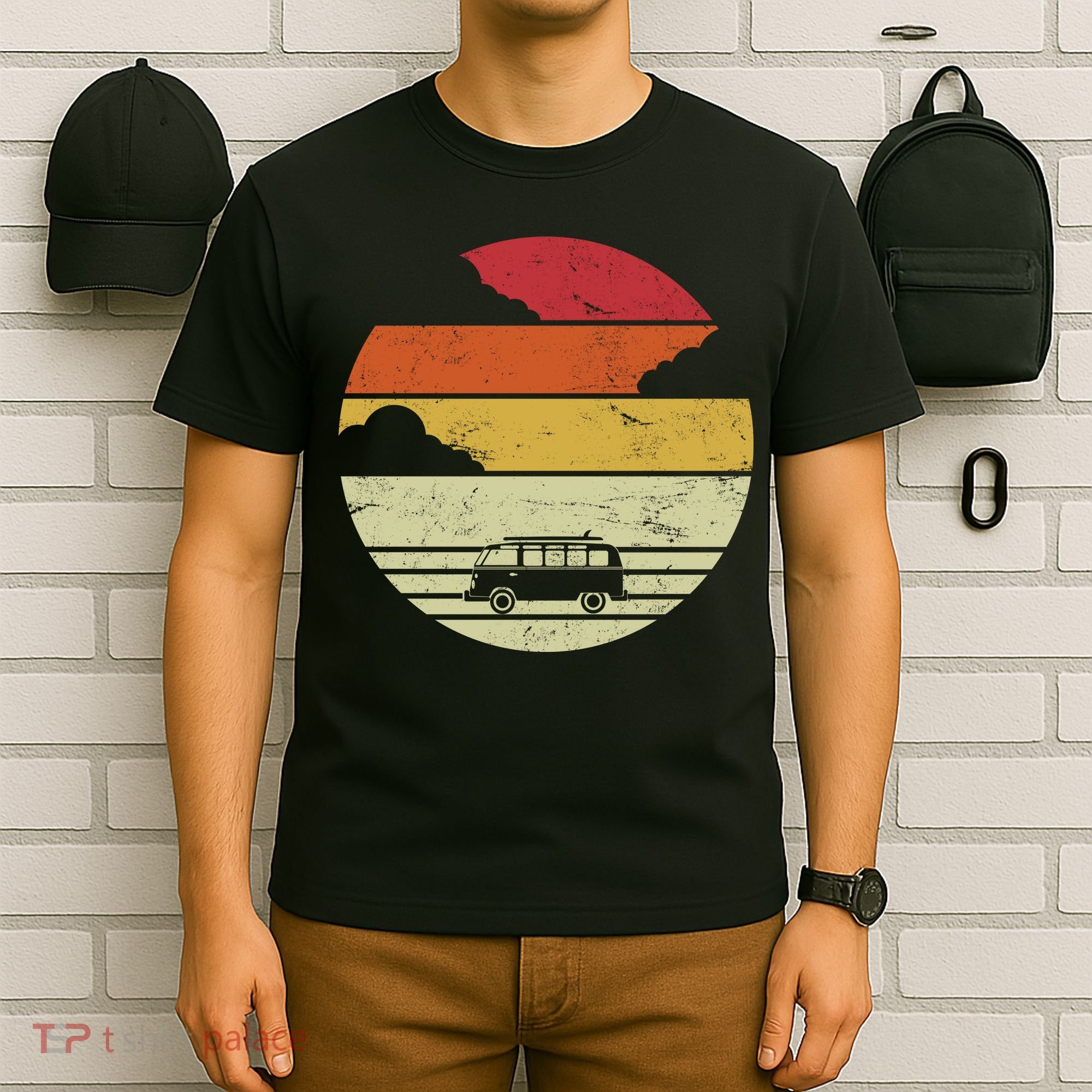 Vintage Camping Sunset T-Shirt