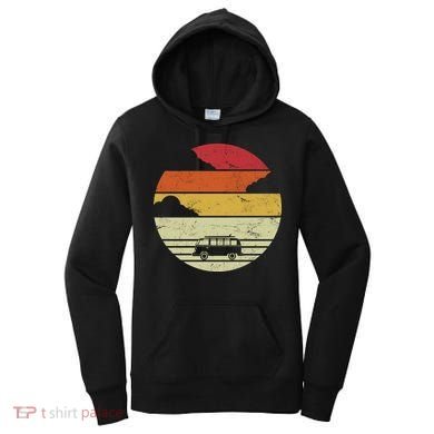 Vintage Camping Sunset Women's Hoodie