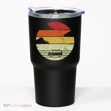 Vintage Camping Sunset Tumbler