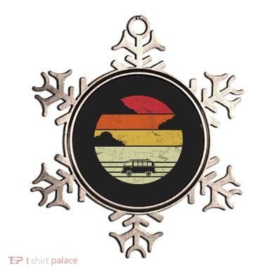 Vintage Camping Sunset Ornament