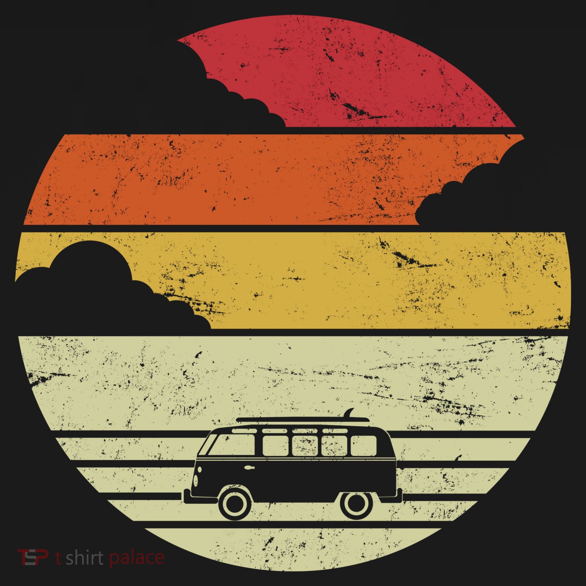 Vintage Camping Sunset Women's T-Shirt